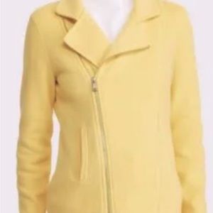 LAUREN RALPH LAUREN Bright Yellow Long Sleeve
Knit Moto Jacket